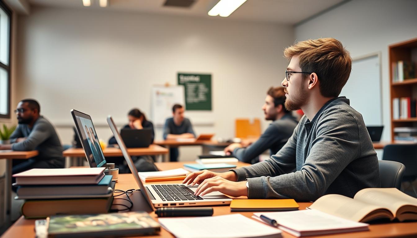 Students and educational resources in a modern learning environment